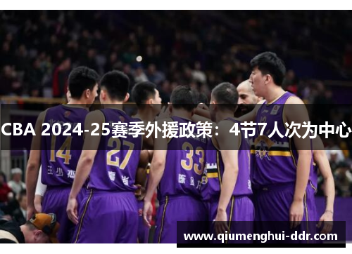 CBA 2024-25赛季外援政策:4节7人次为中心 CBA 2024-25赛季外援政策:4节7人次为中心